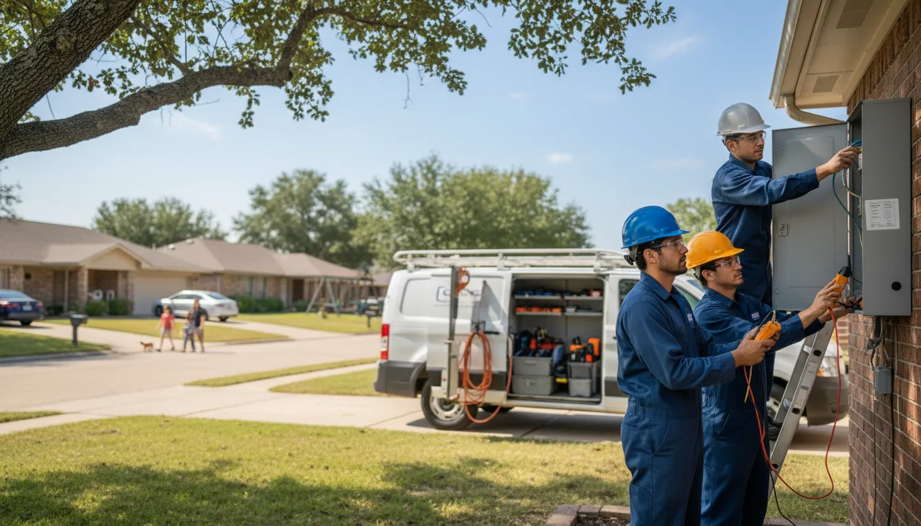 Certified electrician providing emergency electrical services in Forreston, IL